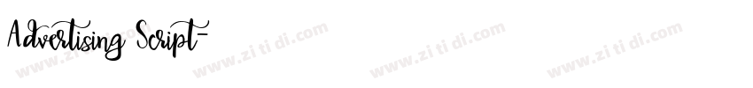 Advertising Script字体转换